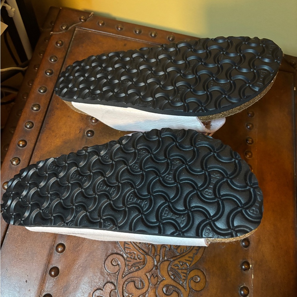 Birkenstock Shearling Arizona Two-Strap Sandals - Picture 4 of 4